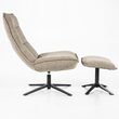 Eleonora Fauteuil Marcus met voetenbank- beige Baquer