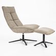 Eleonora Fauteuil Marcus met voetenbank- beige Baquer