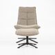 Eleonora Fauteuil Marcus met voetenbank- beige Baquer