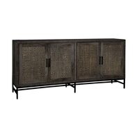 Carini dressoir 4 drs black 200 x 45 x 90 cm - Korver Living