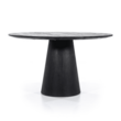 Eettafel Aron rond 130 - zwart - Korver Living