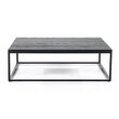 Salontafel ROBIN zwart 100 x 100 x 30 cm. - Korver Living