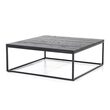 Salontafel ROBIN zwart 100 x 100 x 30 cm. - Korver Living