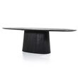 Eettafel Aron ovaal 200x110 - zwart - Korver Living