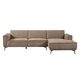 Leeds 2,5-seater AL  Chaise R - City 453 Moss Grey-Korverliving