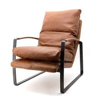 fauteuil lex cognac