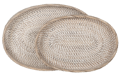 iOne-ML 900804 Saint Barths oval rattan tray set of 2_3_4382511970133