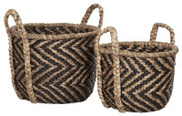 ML 890407 MUST Living round basket XLwaterhyacinth set of 2_2_5032511333659