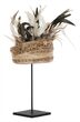 Large-ML 980080 Balinese Feather Hat with shell_2_4382512559759